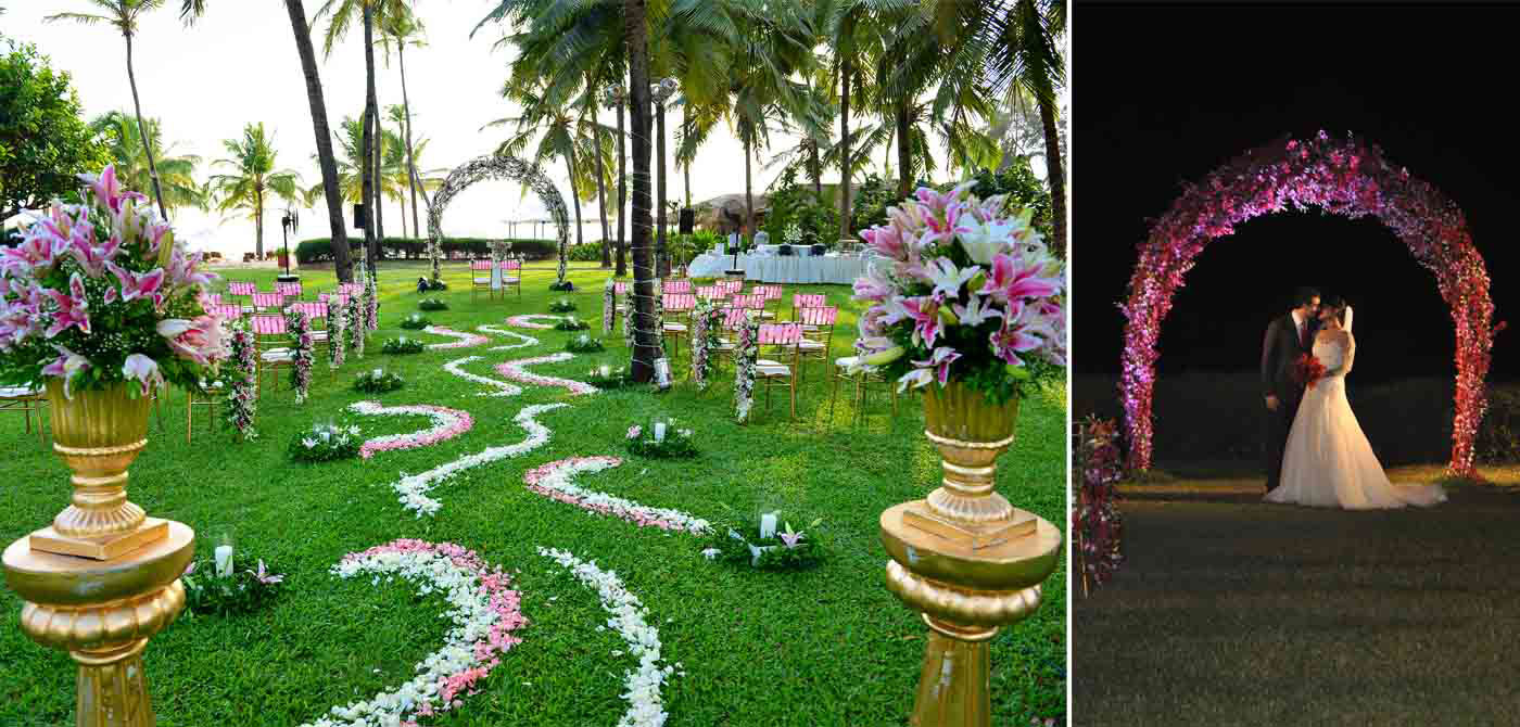 Lawn Wedding near Beach