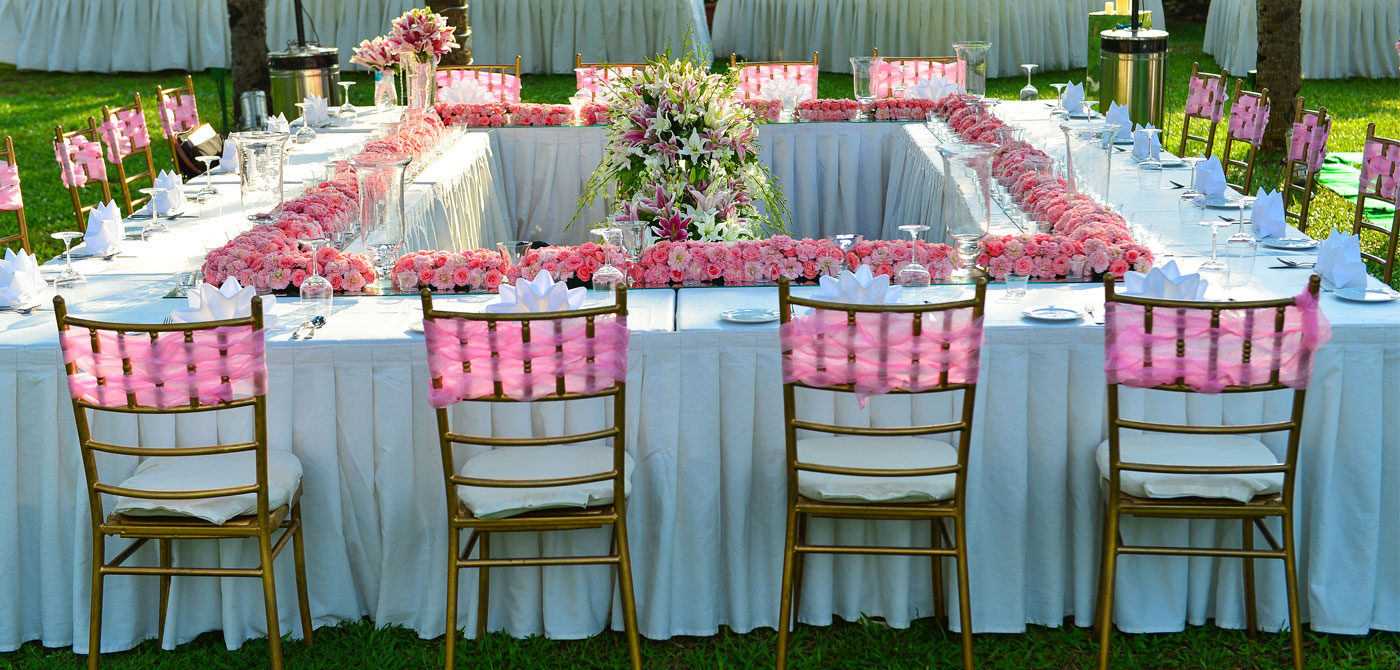 Wedding Table Set Up