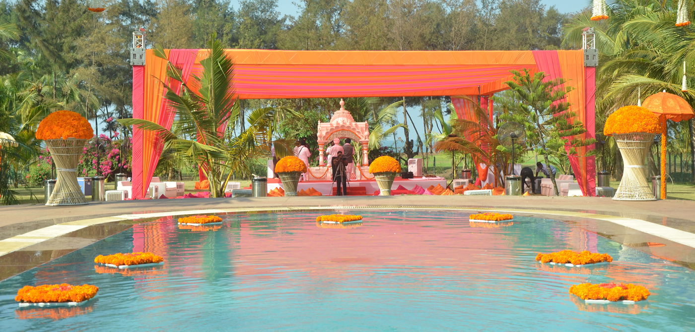 Sikh Wedding Tent Decor in Goa